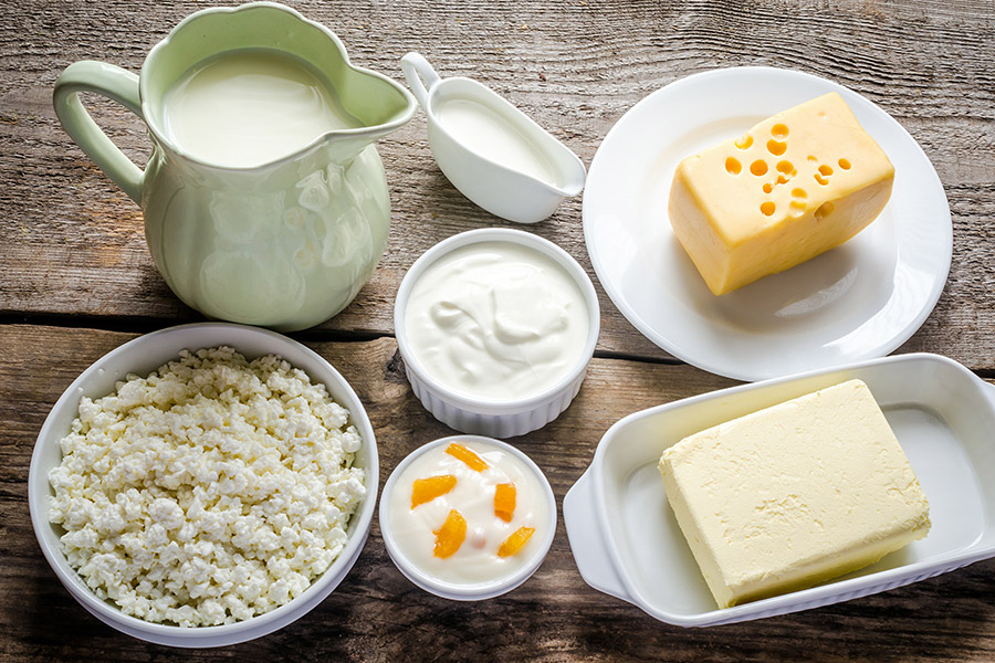 Käse und andere Molkereiprodukte